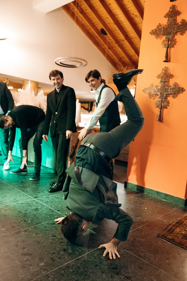 Guests dancing during the evening celebration